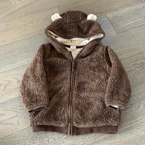 Baby furry bear sweater